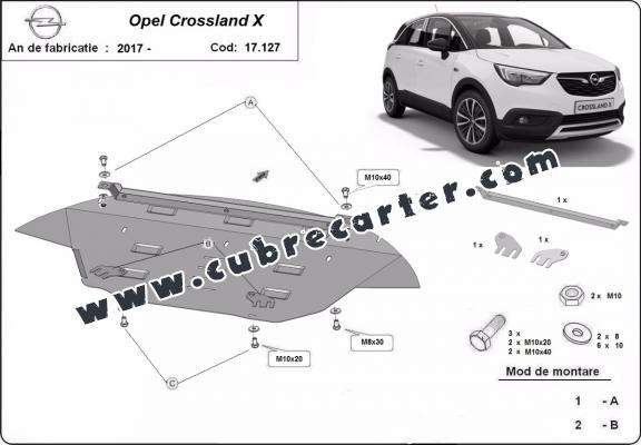 Cubre carter metalico Opel Crossland X