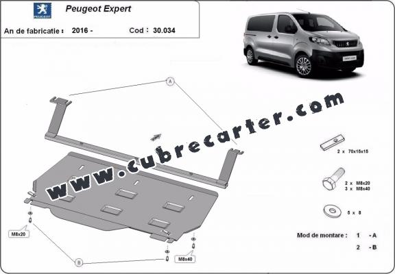 Cubre carter metalico Peugeot Expert Furgoneta
