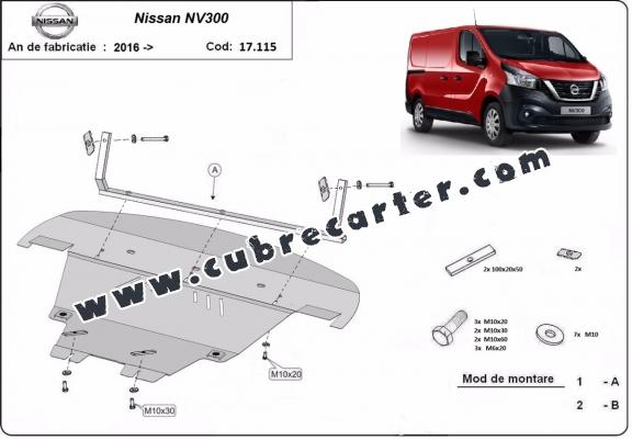 Cubre carter metalico Nissan NV300