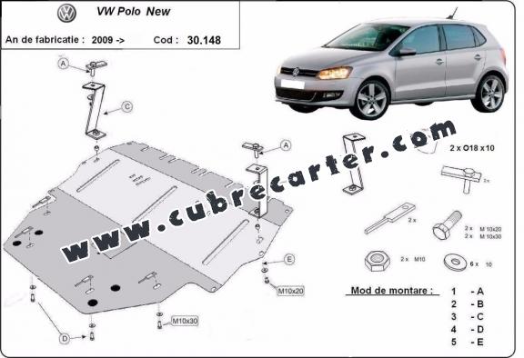 Cubre carter metalico Vw Polo (6R) Diesel