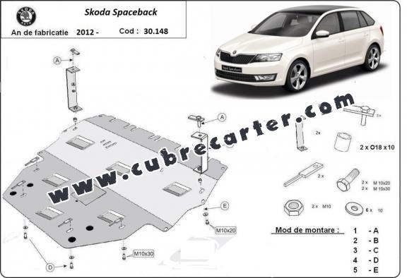 Cubre carter metalico Skoda Spaceback