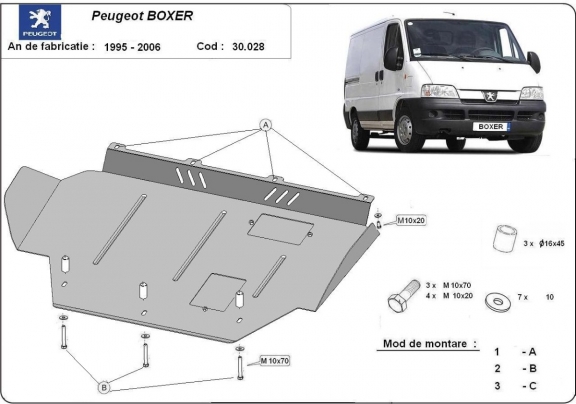 Cubre carter metalico Peugeot Boxer