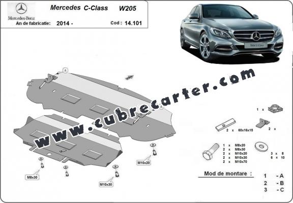 Cubre carter metalico Mercedes C-Class W205
