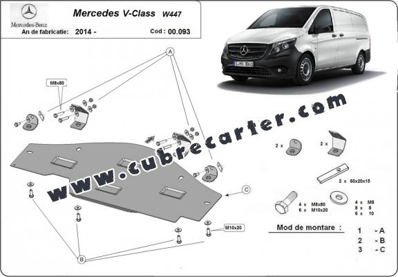 Protección del sistema Stop&Go Mercedes V-Class W447, 4x2, 1.6 D