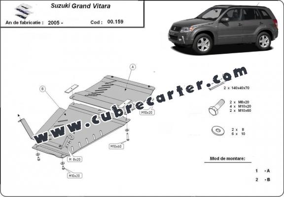 Protección de caja de cambios y transferencia Suzuki Grand Vitara 2