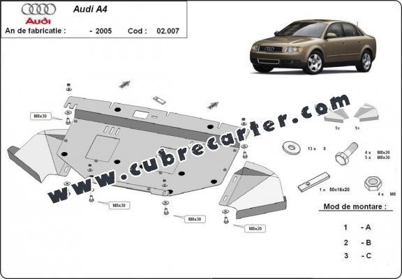 Cubre carter metalico Audi A4  B6