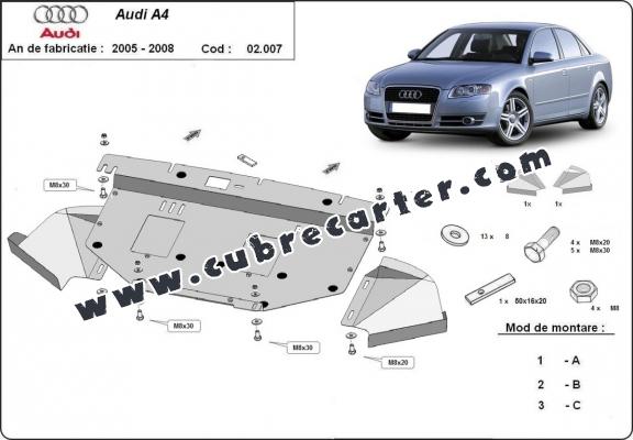 Cubre carter metalico Audi A4  B7