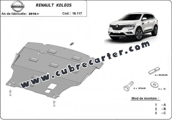 Cubre carter metalico Renault Koleos