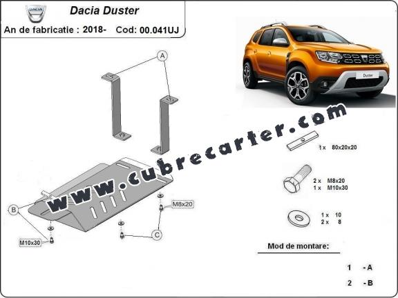 Protección del diferencial trasero Dacia Duster 4x4