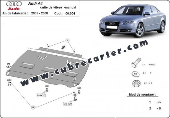 Protección del caja de cambios manuale Audi A4  B7