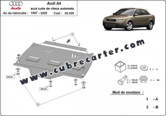 Protección del caja de cambios Audi A4  B6