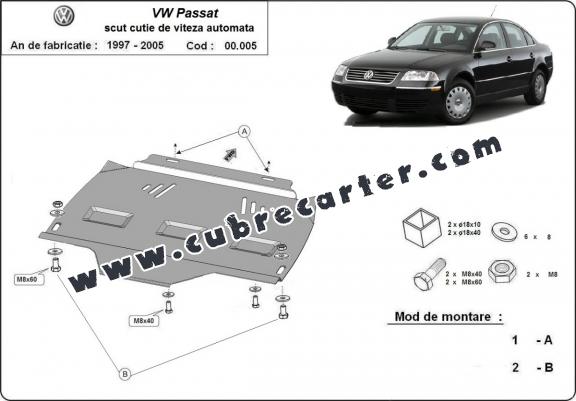 Protección del caja de cambios automático VW Passat B5, B5.5