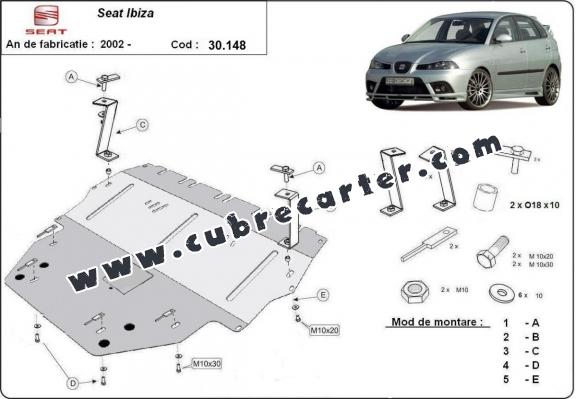 Cubre carter metalico Seat Ibiza Diesel