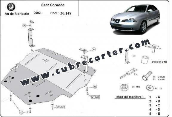 Cubre carter metalico Seat Cordoba Diesel