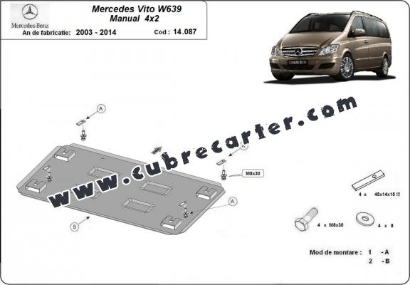 Cubre carter metalico  Mercedes Viano W639 - 2.2 D 4x2