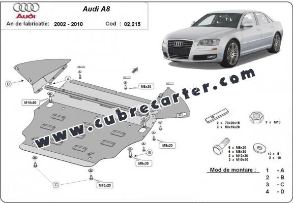 Cubre carter metalico Audi A8