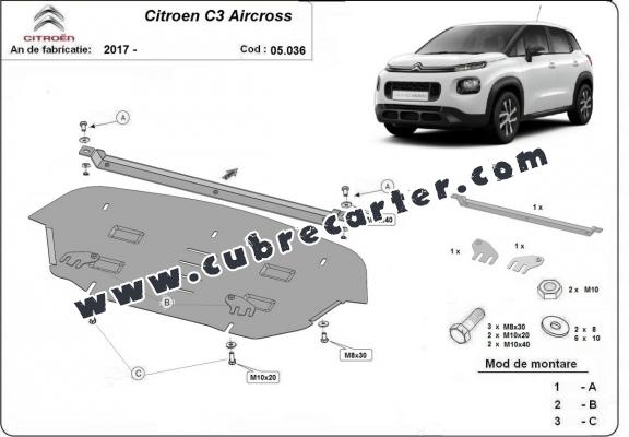 Cubre carter metalico Citroen C3 Aircross