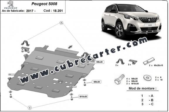 Cubre carter metalico Peugeot 5008