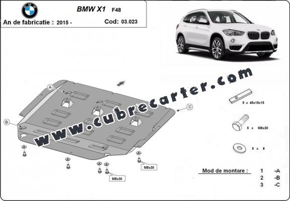 Cubre carter metalico BMW X1 F48