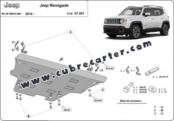 Cubre carter metalico Jeep Renegade
