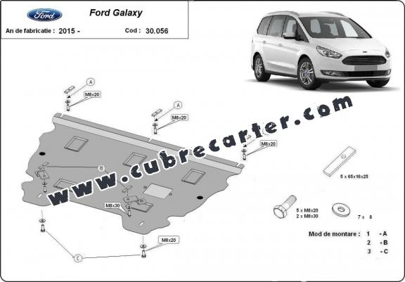 Cubre carter metalico Ford Galaxy 3