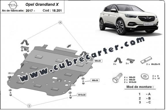 Cubre carter metalico Opel Grandland X