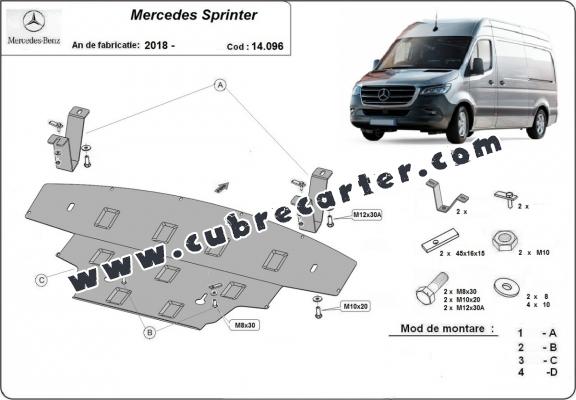 Cubre carter metalico Mercedes Sprinter-RWD