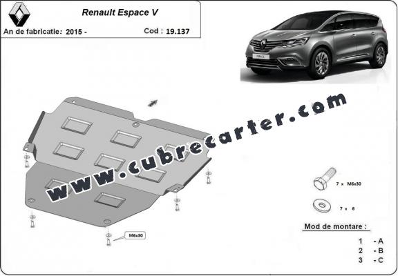 Cubre carter metalico Renault Espace 5