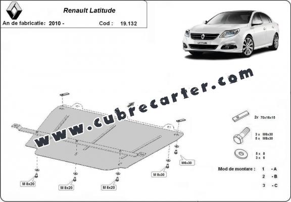 Cubre carter metalico Renault Latitude