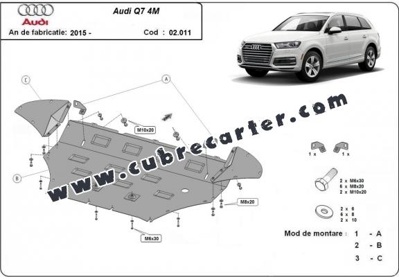 Cubre carter metalico Audi Q7 