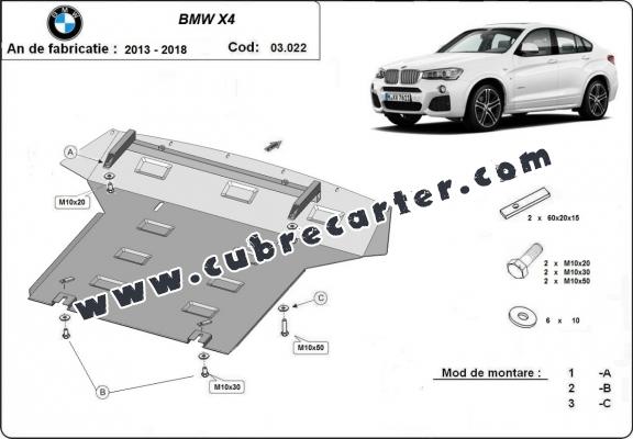 Cubre carter metalico  BMW X4