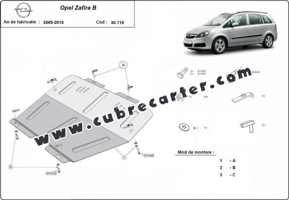 Cubre carter metalico Opel Zafira B
