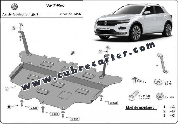 Cubre carter metalico Volkswagen T-Roc - caja de cambios automática