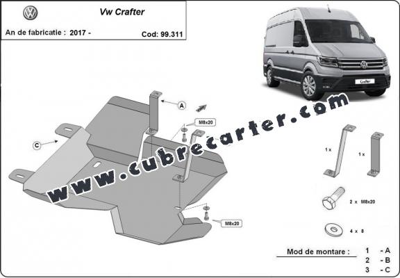 Protección del depósito de AdBlue Volkswagen Crafter
