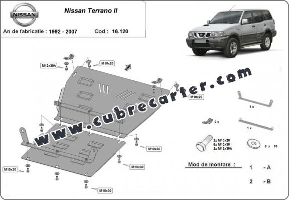 Cubre carter metalico Nissan Terrano II 