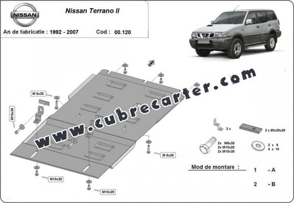Protección del caja de cambios Nissan Terrano II 