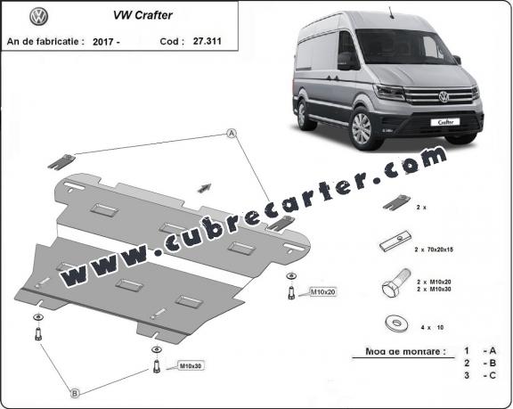 Cubre carter metalico Vw Crafter