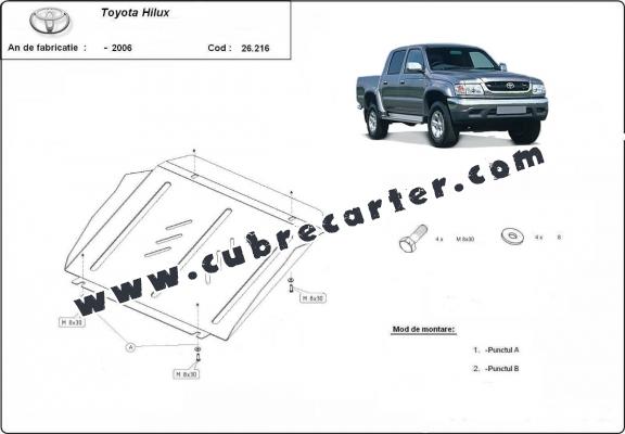 Cubre carter metalico Toyota Hilux