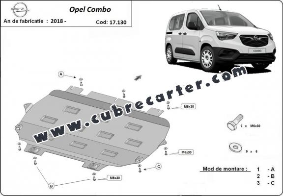 Cubre carter metalico Opel Combo