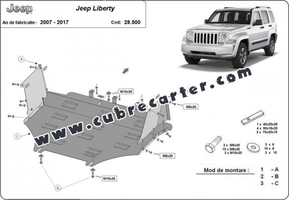 Cubre carter metalico Jeep Liberty