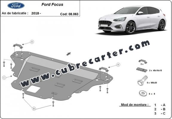 Cubre carter metalico Ford Focus 4