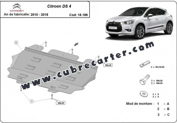 Cubre carter metalico Citroen DS4