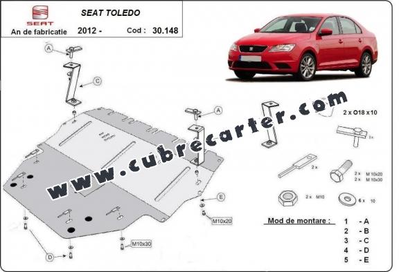 Cubre carter metalico Seat Toledo 4