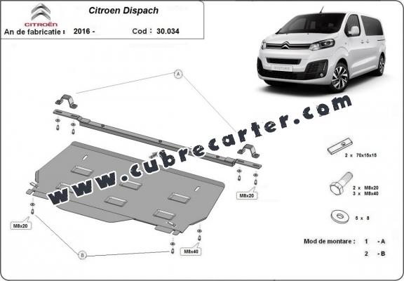 Cubre carter metalico Citroen Dispatch MPV