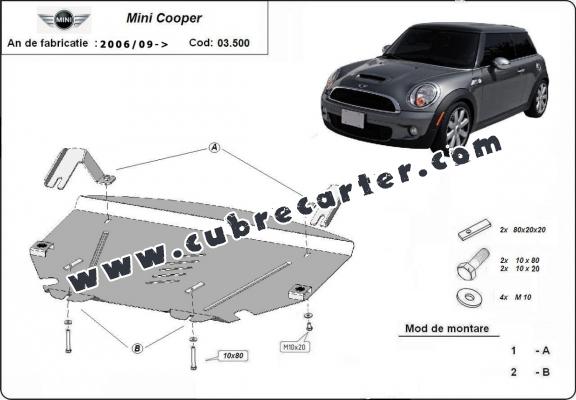 Cubre carter metalico Mini Cooper R56
