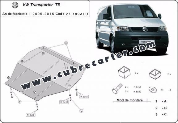 Cubre carter aluminio Volkswagen Transporter T5 Caravelle