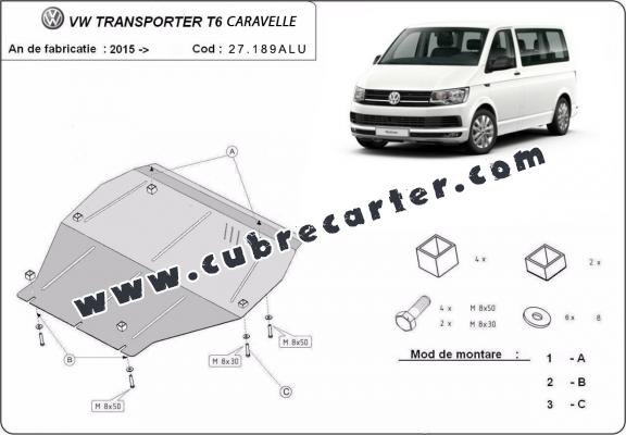Cubre carter aluminio Volkswagen Transporter T6 Caravelle