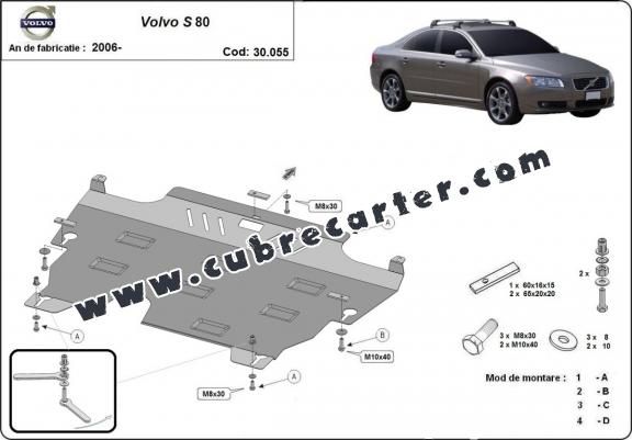 Cubre carter metalico Volvo S80