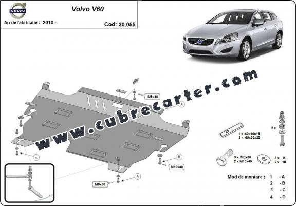 Cubre carter metalico Volvo  V60