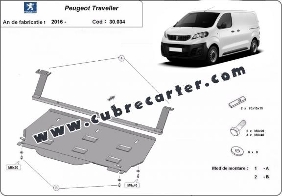 Cubre carter metalico Peugeot Traveller Furgoneta